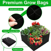Garden Planting Bag Multi-gird Felt Growing Bag Rectangle Planting Nursery Pot Vegetable Tomato Potato Planting Container Plant