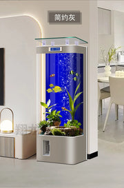 Fish Tanks Accessories New Style Aquarium Fish Bowl Modern Equipment Accent Decoration Aquarium Floor Furniture Acquario Lsyg