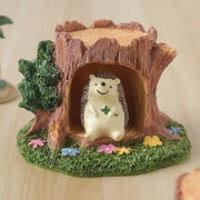 Forest Tree Hole Resin Decor Creative Office Home Desk Decoration Miniature Nature Craft Artwork Desktop Ornament  Home Decor