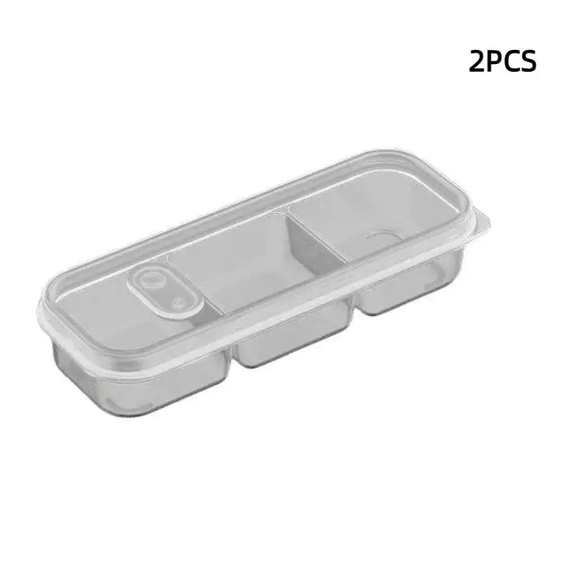 ♥Stackable Food Storage Boxes, Airtight Vegetable/Fruit Keepers for Kitchen Prep & Refrigerator Organization