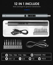 Cordless Electric Screwdriver Set 12/39/50 in 1 Precision Power Tool Magnetic Screw Driver Bit Fast Charging Repair Tool Kit