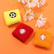 Football Fitness Colorful Cotton Sport Wrist Protector Kid Wristbands Running Headband Sports Sweatband