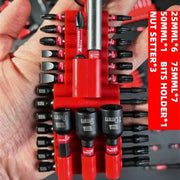 Professional Screwdriver Bits Set Strong Magnetic Rubber Sleeve Storage Screwdriver Head Set Multiple Specifications Tools Parts