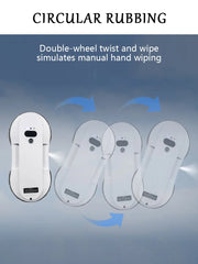 Fully Automatic Water Spraying Smart Electric High-Rise Window Cleaning Device Ultra-thin Strong adsorption Glass Wiping Robot