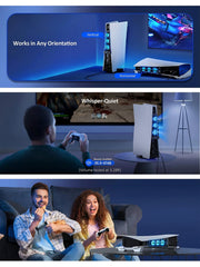 For PS5 Accessories Cooling Fan with LED Light for PS5 Both Disc and Digital Editions Gaming Accessorie Cooling System