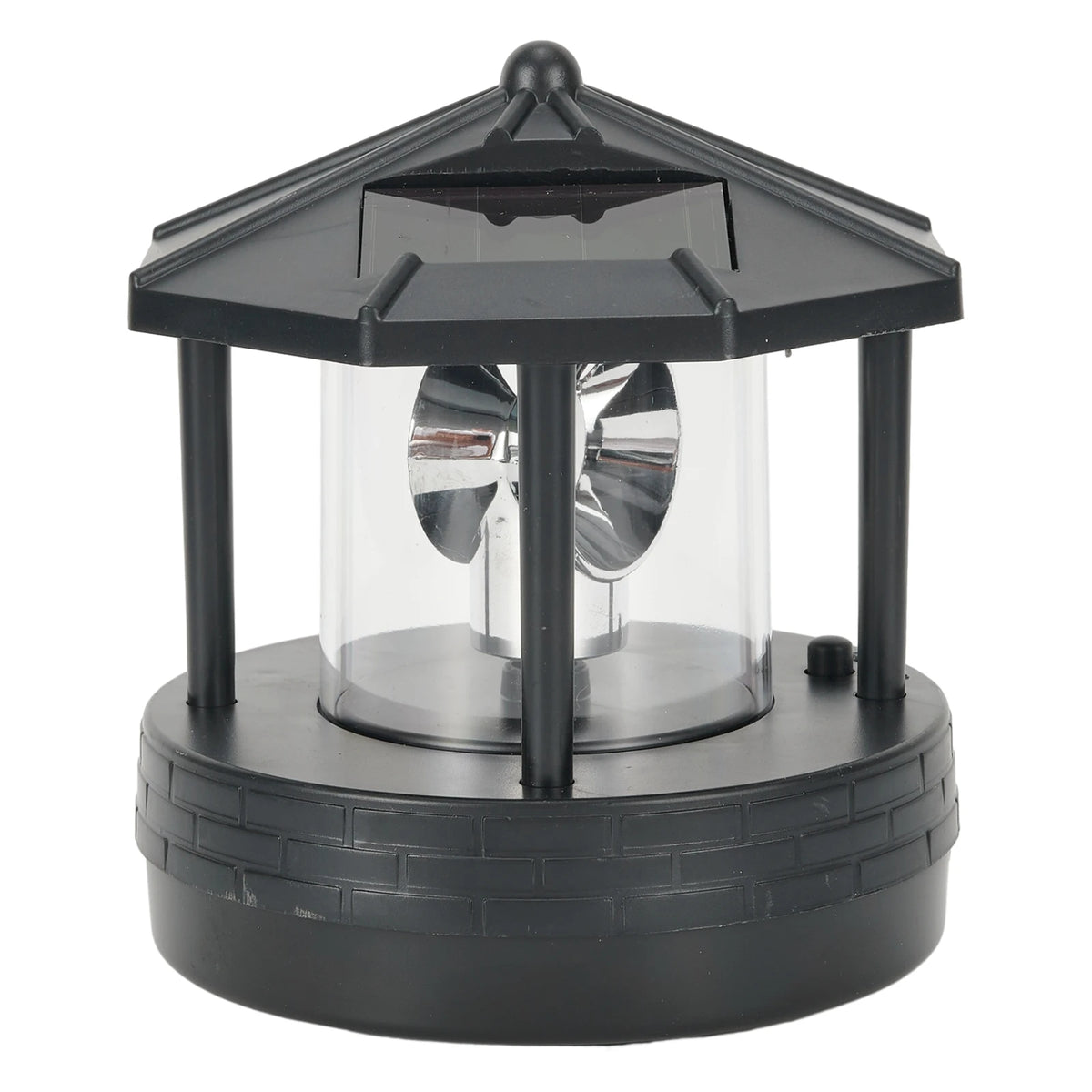 Garden Courtyard LED Solar Lighthouse Lawn Light Outdoor Waterproof Street Light Rotating Rockery Lighthouse Decorative Lights