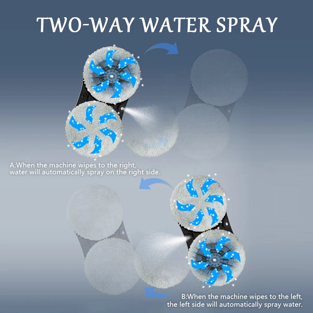 Fully Automatic Water Spraying Smart Electric High-Rise Window Cleaning Device Ultra-thin Strong adsorption Glass Wiping Robot