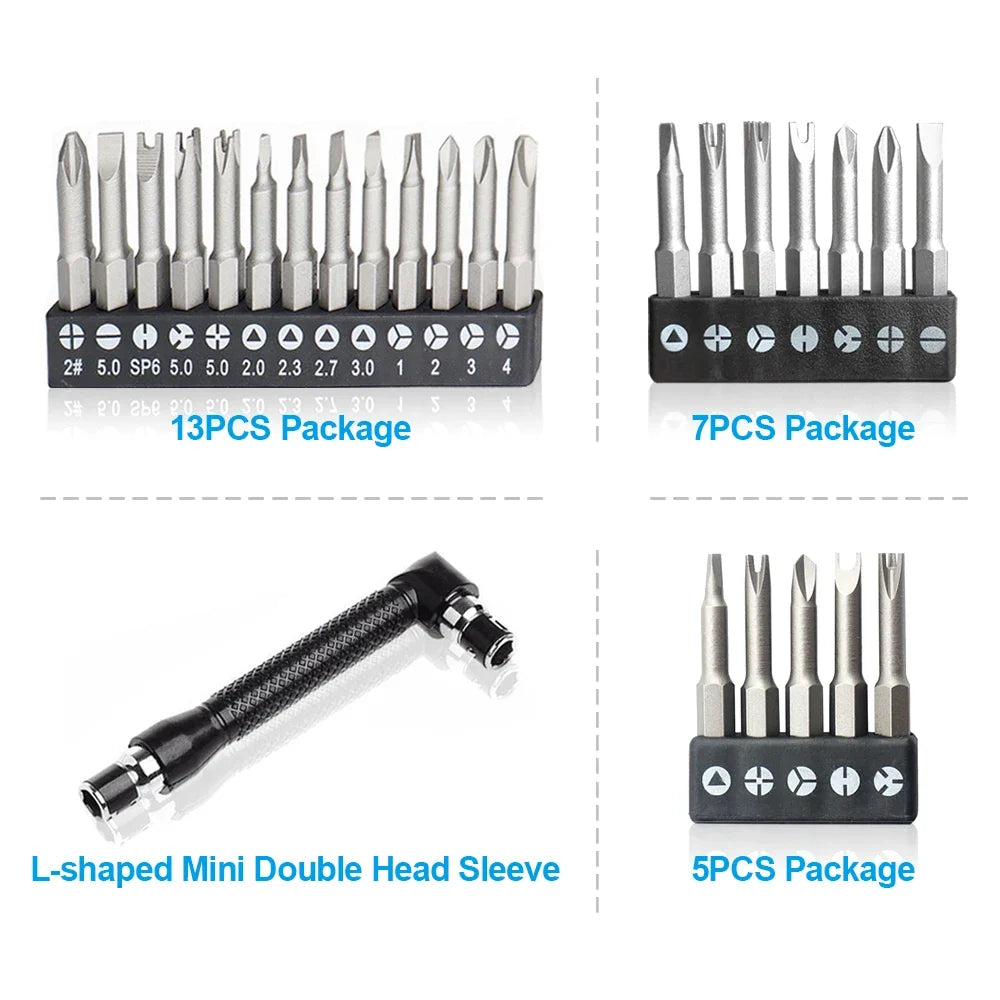Screwdriver Bit Tool Kit Special-shaped Screwdriver Set 50mm U-shaped Y-Type Triangle Inner Cross Three Points