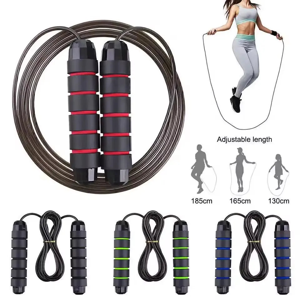 Sports Jump Rope Gym Fitness Home Exercise Professional Skipping Speed Steel Cable Adjustable Student Workout Jumping Ropes