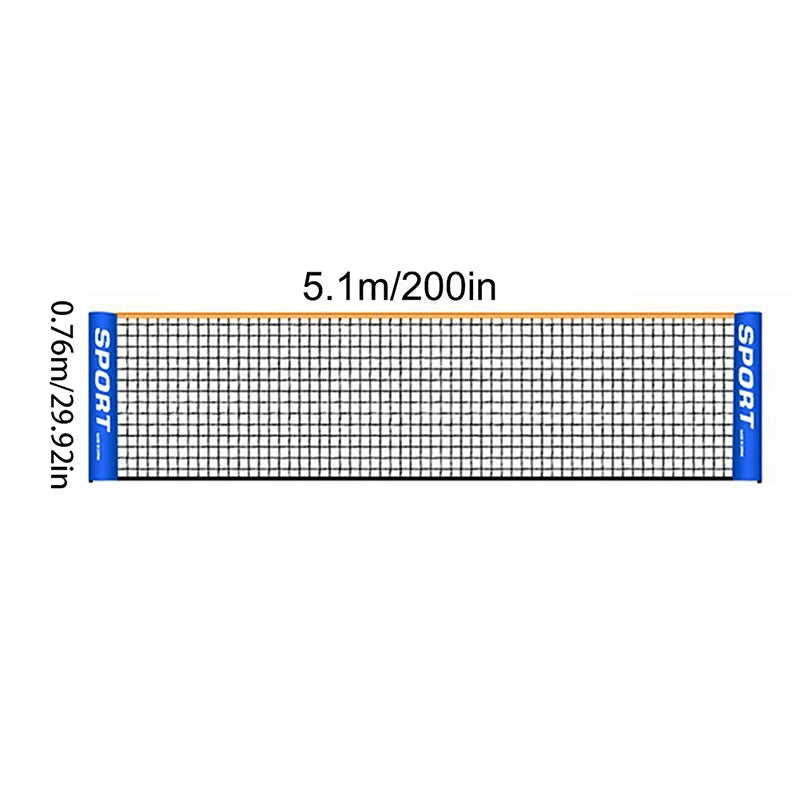 Train Like a Pro: Easy Setup 3.1/4.1/5.1/6.1m Outdoor Tennis Net - Perfect for Volleyball and Badminton Sports Training