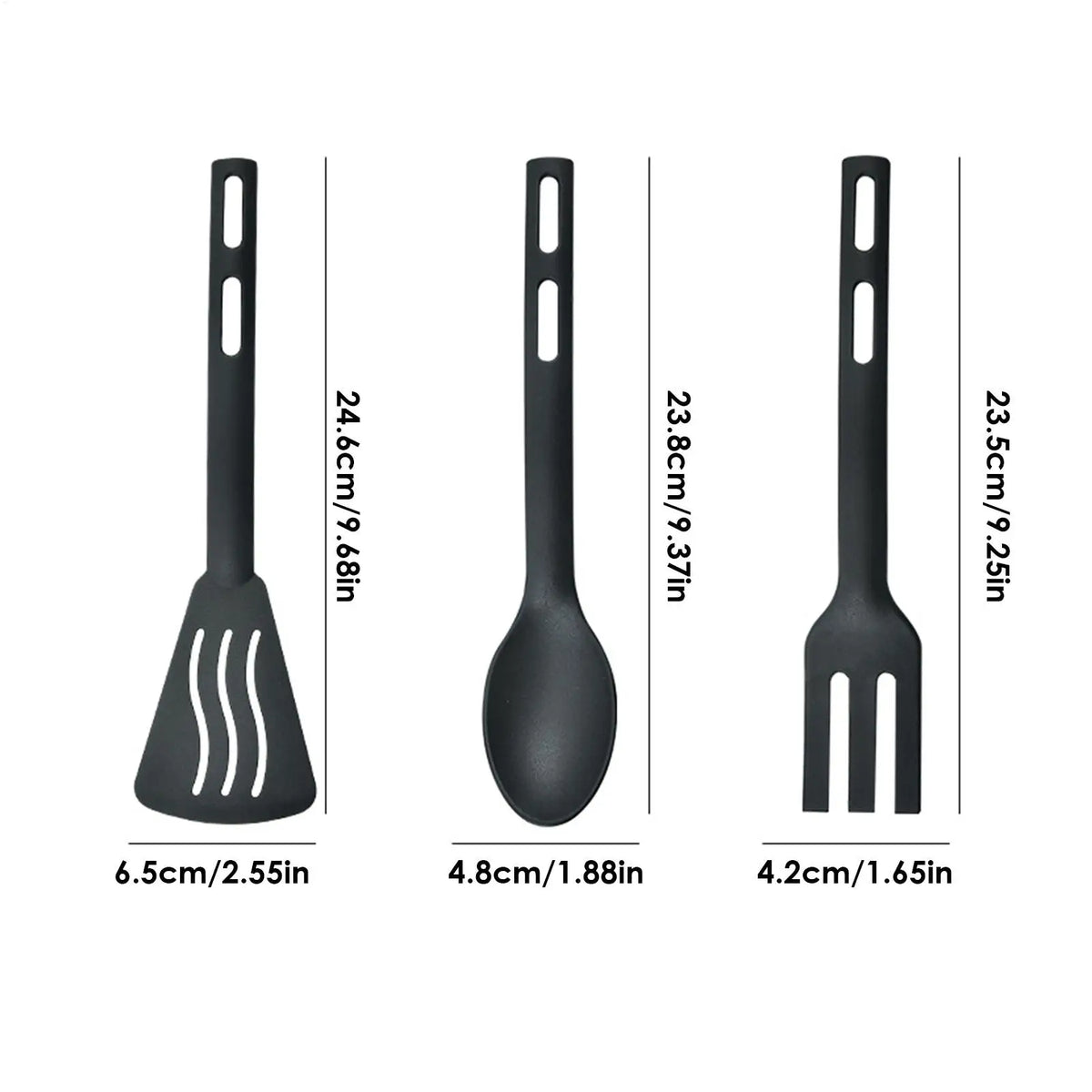 Kitchen Tool Set Nylon Kitchen Utensils Set Sturdy Cutlery Kit With Non-Stick Spatulas Comfortable Handle Cookware Accessories