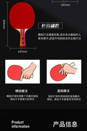 Professional-grade Table Tennis Racket Set for Beginners with Both Pen-hold and Backhand Grips