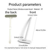 1 multifunctional long handled window brush, wet and dry dual-usecleaning brush,glass brush,sofa,wall, pet hair, carpet cleaning