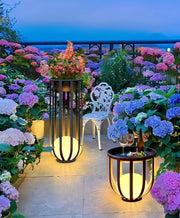 Outdoor Lawn Garden Potted Landscape Light Villa Terrace Solar Garden Light Balcony Flower