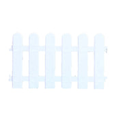 Plant Borders White Edgings Garden Picket Fence Ornamental Grass Lawn Flowerbeds Plant Borders for Indoor and Outdoor Villas
