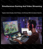 68 Keys Gaming Mechanical Keyboard 12.3'' IPS Touch Screen with Camera and Speaker RGB Support Hot Swappable  Ergonomic Design