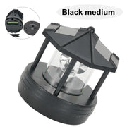 Garden Courtyard LED Solar Lighthouse Lawn Light Outdoor Waterproof Street Light Rotating Rockery Lighthouse Decorative Lights