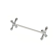 Kitchen Gadget Barbell Shape Chopstick Pillow Stainless Steel Japanese-style Spoon Holder Electroplate Fork Stand Dining Table
