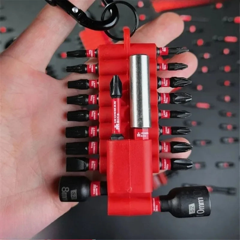 Professional Screwdriver Bits Set Strong Magnetic Rubber Sleeve Storage Screwdriver Head Set Multiple Specifications Tools Parts