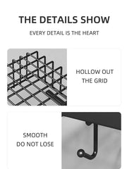 Kitchen Under Cabinet Basket Storage Shelf Tissue Cup Holder Closet Desk Hanging Rack Hollowed Pullout Drawer Sliding Basket