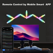LED Smart Wall Lamp RGBIC Light Bar DIY Atmosphere Night Light APP Music Rhythm TV Backlight Bedroom Game Room Decoration