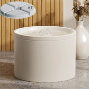 Ceramic Cat Water Fountain 33.82oz/1L Automatic Super Silent Pet Drinking Dispenser with 1 Filters Dog Water Bowl Dispenser