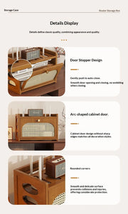 Living Room Wi-Fi Router Storage Rack, Home Tv Storage Box, Multi-Tiered Storage Rack, Office Storage Rack