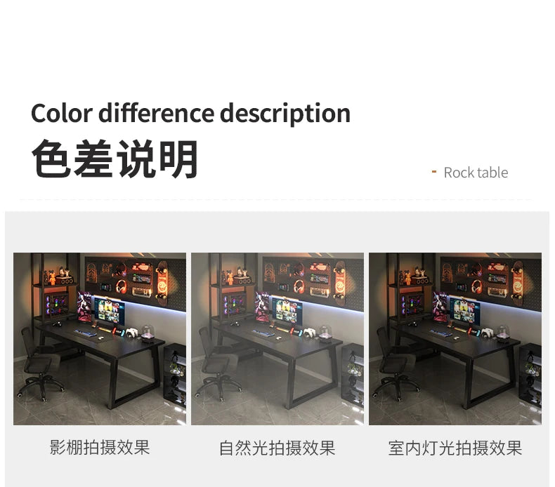 Gaming Desk, Carbon Fiber Computer Desk, Office Home Games, Desktop Desk