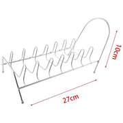 Kitchen Storage Draining 7/9 Slots Pot Lid Dish Rack Plates Metal Bowl Storage Holder Drying Stand Organizer Kitchen Tools