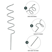 Plant Straight Pole & Spiral Climbing Support,Plant Supports Stakes,Plant Supports Cages Support Tools For The Garden,6pcs