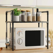 Kitchen Storage Rack Microwave Shelf Condiment Organizer Shelf Multi-Layer Simple Countertop Tidying Shelves Kitchen Accessories