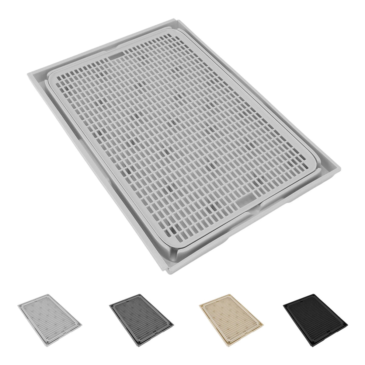 Kitty Litter Mat Cat Litter Mat Spacious Double Layer Washable Anti Slip Bottom Cat Litter Box Mat Cat Litter Catcher Mat