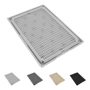 Kitty Litter Mat Cat Litter Mat Spacious Double Layer Washable Anti Slip Bottom Cat Litter Box Mat Cat Litter Catcher Mat