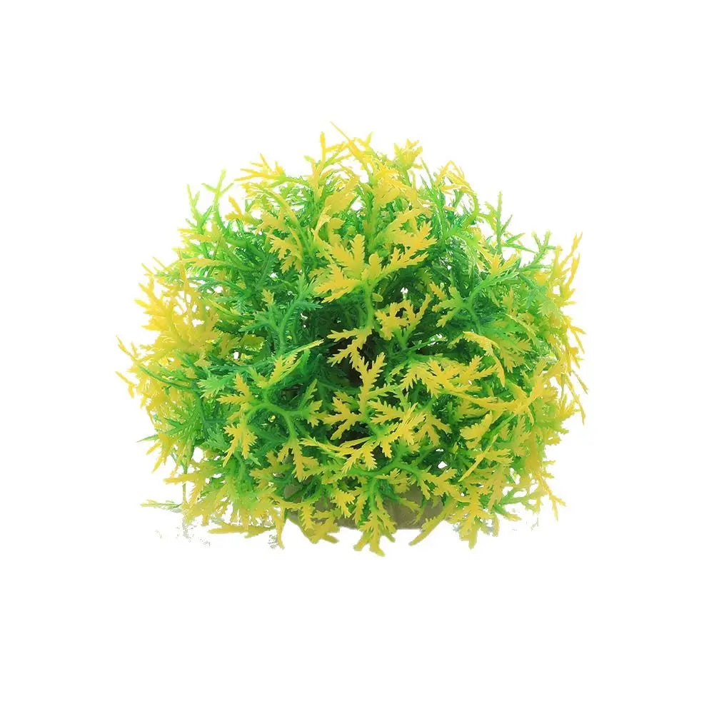 Fish Tank Accessories Simulation Aquatic Plants Ball Plastic Realistic Water Grass Ball 9cm Artificial Water Plants Aquarium