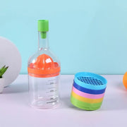 Plastic 8 in 1 Kitchen Tool Ginger Grater Squeezer Vegetable Cutter Opener Fruit Slicer Bottle-Shaped Kitchen Gadget Set Kitchen