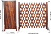 Garden Fence Wood Garden Fencing 2 Pack Extendable Instant Fence Wooden Garden Fence Expandable Freestanding Wood Garden Trellis