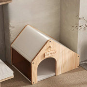 Solid Wood Cat Bed Large Space Enclosed Bed Cats Moisture-proof and Waterproof Cat's House Durable Cat Accessories Products