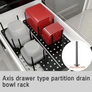 Kitchen Organizer Sink Drain Shelf Dish Drying Rack Telescopic Pan Bowl Stand Storage Drawer Adjustable Holder Home Accessories
