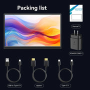 Touchscreen Portable Monitor 16/15.6/14/11.6 inch Gaming Laptop Extension Display Travel Monitor for Raspberry Pi/Laptop/PS3/PS4
