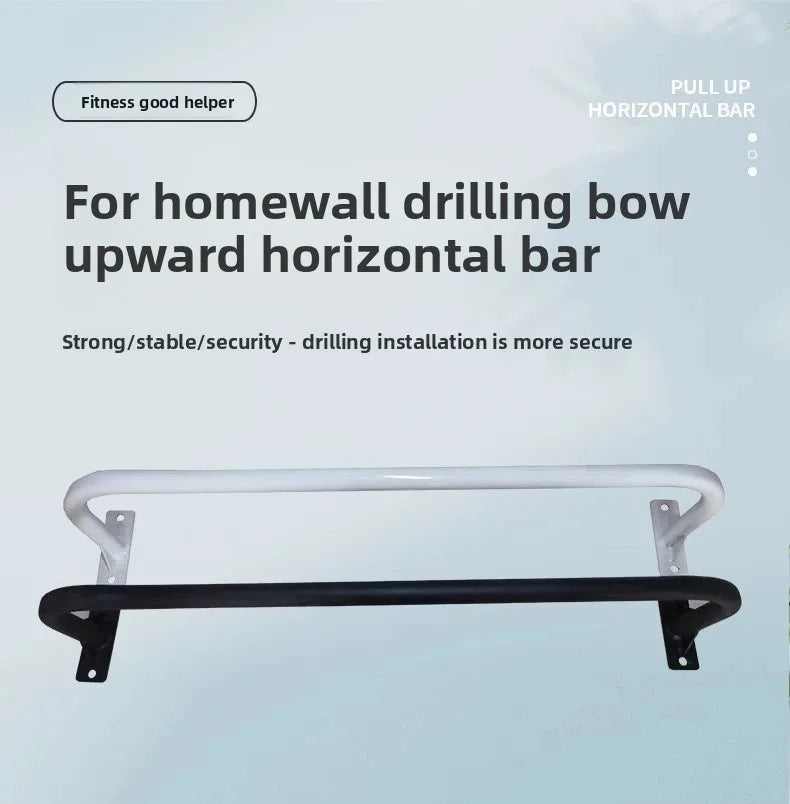 Indoor Outdoor Pull Up Fitness, Fixed Horizontal Bar, Wall Mounted Door Mounted Horizontal Bar, Home Punching Fitness
