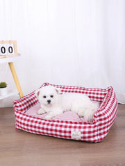 Dog Beds for Small Dogs Plaid Bed Pet Supplies Accessory Sofa Cushions Big Large Puppy Accessories Blanket Cats Baskets Pets Mat