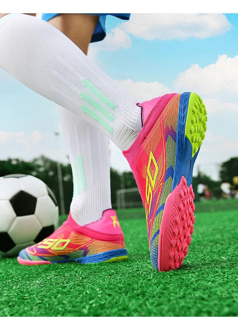 Men Women Soccer Shoes Society Professional Ultralight Cleats Indoor Football Shoes Training Outdoor Football Boots Resistant
