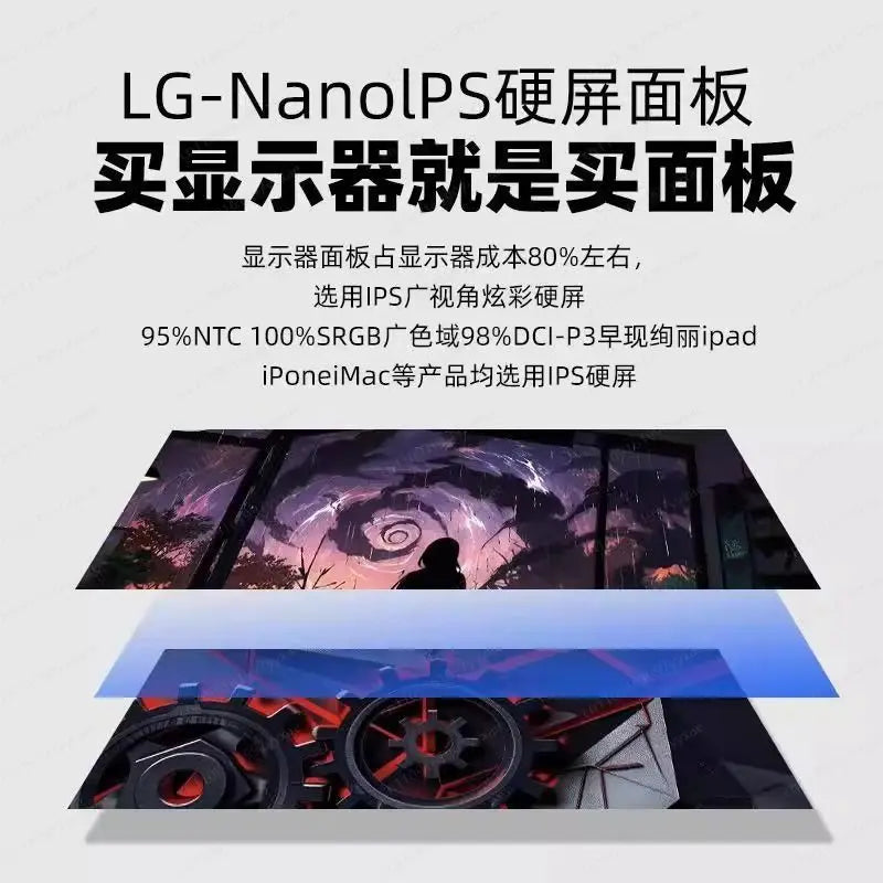 The new 34-inch 4k165hz monitor curved IPS ultra-wideband fish screen 21:9 game is 38 inches more