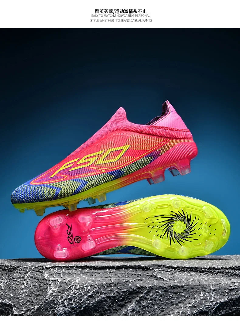 Men Women Soccer Shoes Society Professional Ultralight Cleats Indoor Football Shoes Training Outdoor Football Boots Resistant