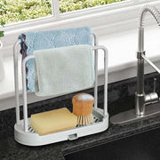 Kitchen Rag Drain Stand Kitchen Accessories Sink Drainage Shelf Sink Drain Storage Basket for Sponge Rag Wire Ball 1/2/3PCS