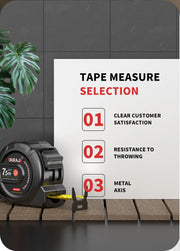 3m/5m/7.5m Tape Measure, Easy Read Measuring Tape Retractable With Lock,Ft/Metric
