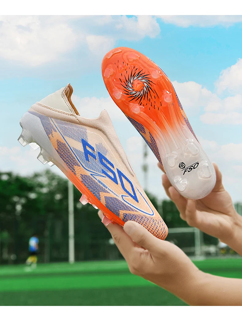 Men Women Soccer Shoes Society Professional Ultralight Cleats Indoor Football Shoes Training Outdoor Football Boots Resistant
