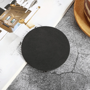 Kitchen Gadgets Round Gold Stainless Steel Coaster Set Mirror-like With Holder Drink Pad Scald-proof Insulated Cup Mat Tabletop