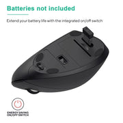 Wireless Bluetooth Vertical Mouse 800/1200/1600 DPI 6 Button Personalised Side Grip Ergonomic 2.4G Mute Gaming PC Computer Mouse