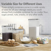 Food Storage Containers Kitchen Organizer and Storage Container with Lids Refrigerator Noodle Box Tank Sealed Cans 5Pcs Set